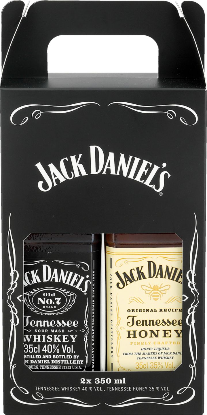 Jack Daniels Whiskey/Likér na bázi whisky
dárkové balení