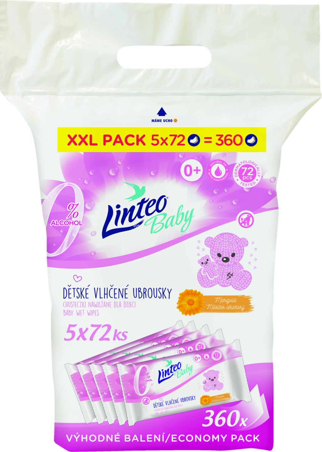 Linteo Dětské vlhčené ubrousky