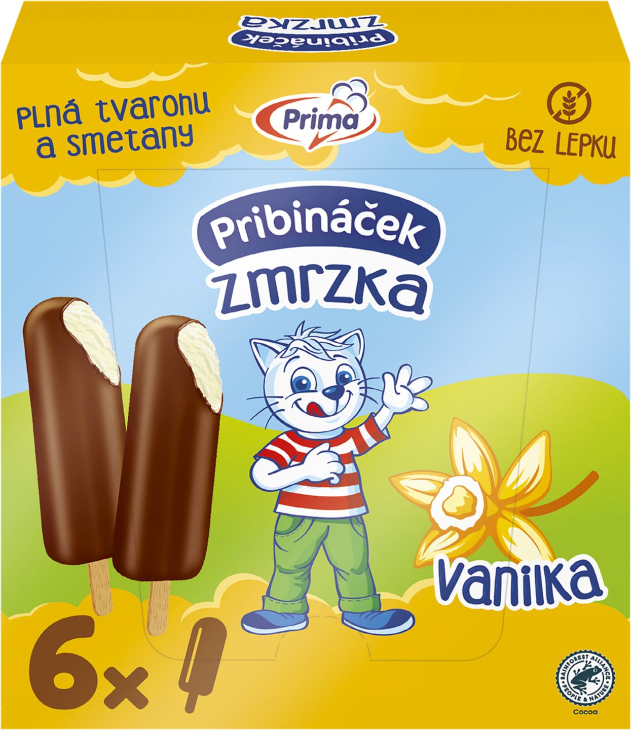 Pribináček Zmrzlina
s polevou