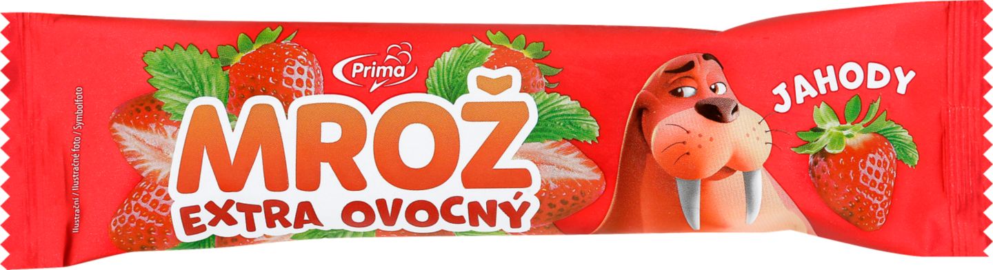 Mrož Zmrzlina
jahodová s kakaovou polevou
