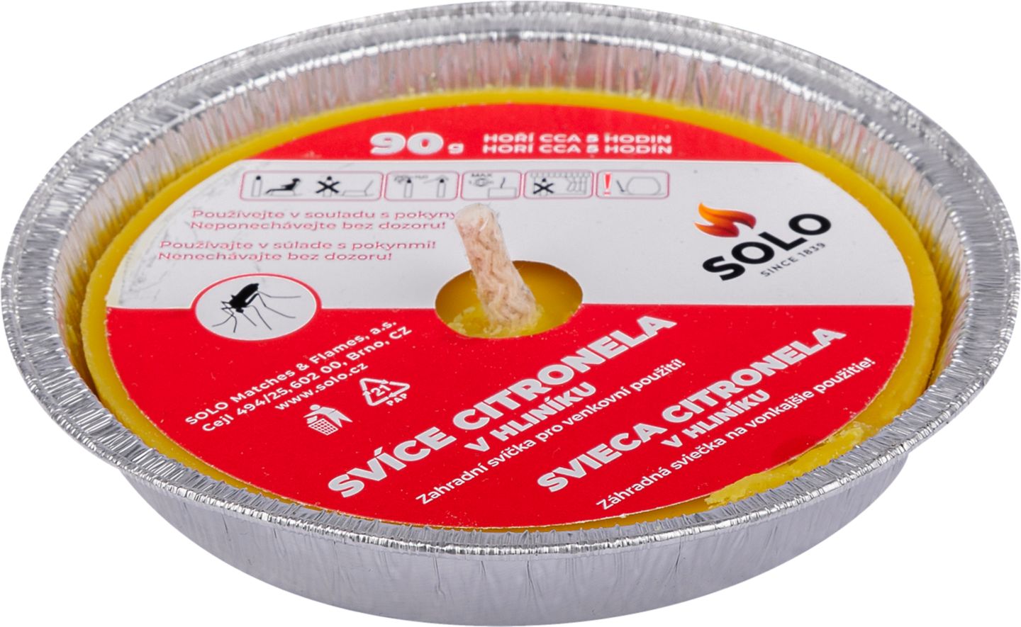 SOLO Svíce Citronela 90g