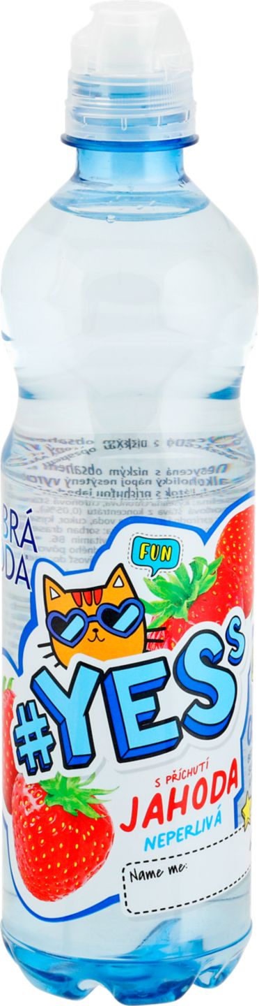 Dobrá voda YESs Ochucený nápoj
s příchutí jahody