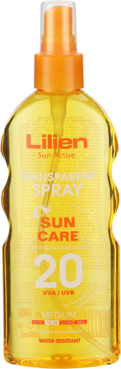 Lilien Transparentní sprej
na opalování