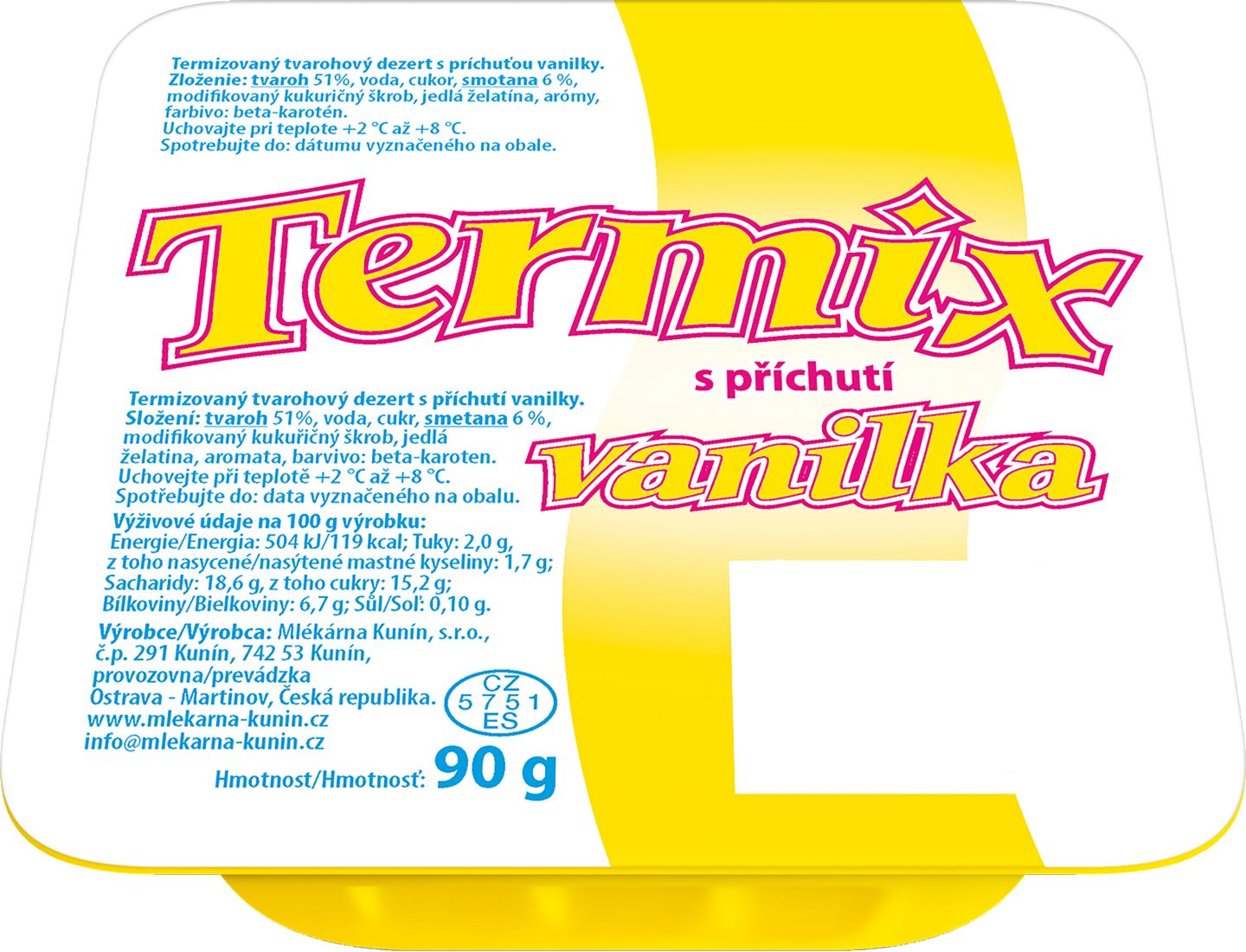RETRO TERMIX Termizovaný dezert