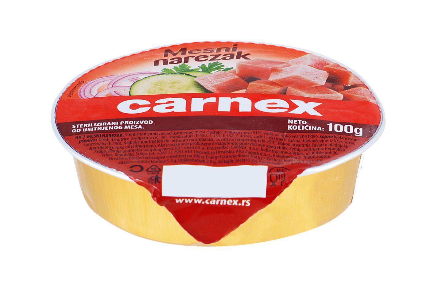 Carnex Mesni narezak
MPC 2.5.2025=1,39€