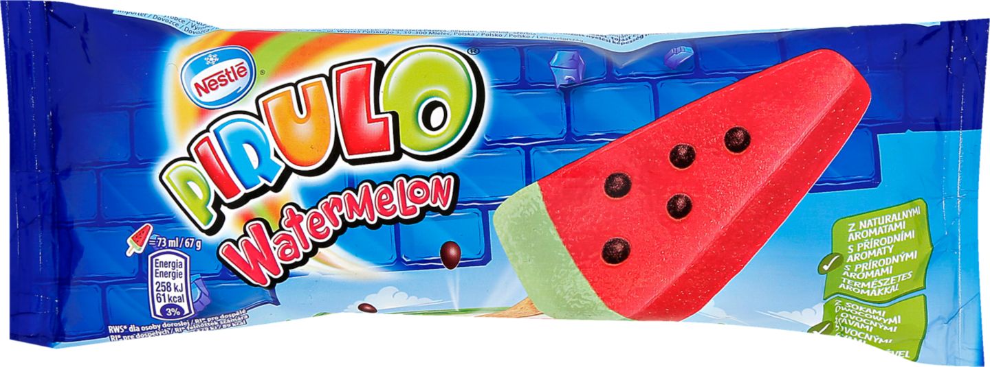 Pirulo vodní meloun Vodová zmrzlina