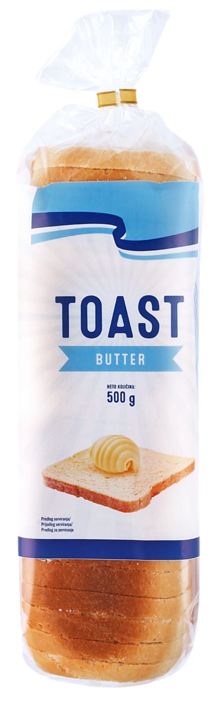 Toast s maslacem MPC 2.5.2025=1,29€