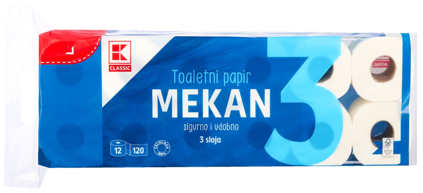 K-Classic Toaletni papir
MPC 30.07.2025=2,19€