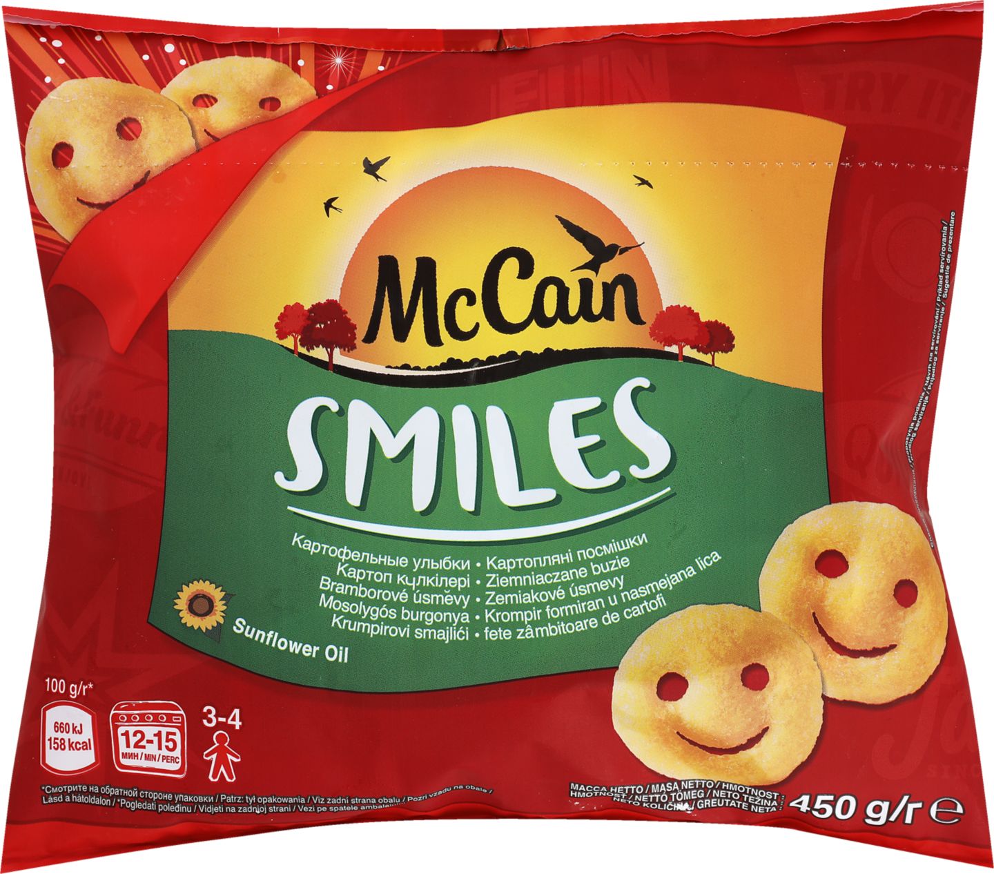 McCain Smiles Formované zemiaky