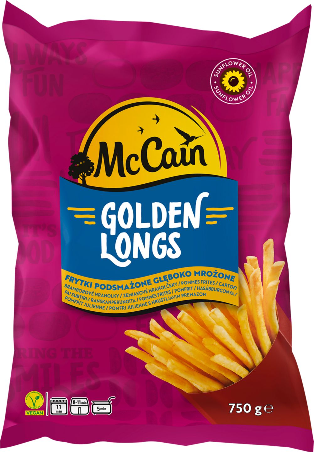 McCain Golden Longs Hranolčeky extra dlhé