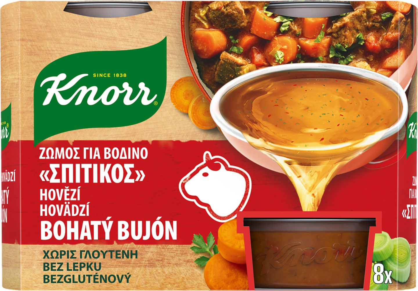 Knorr Bohatý bujón
hovězí 8 ks