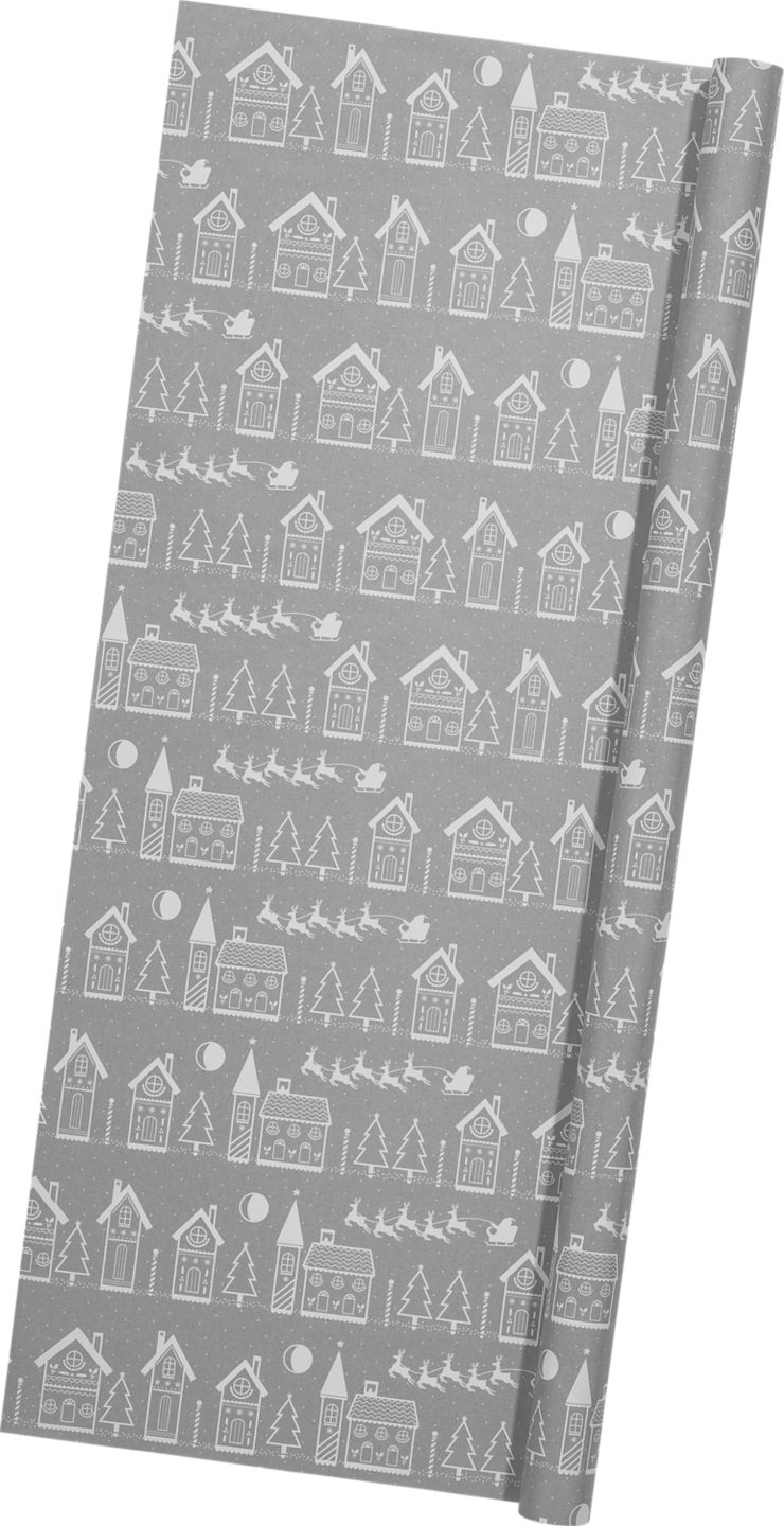 LIV&BO Dárkový balící papír
stříbrný 5 m