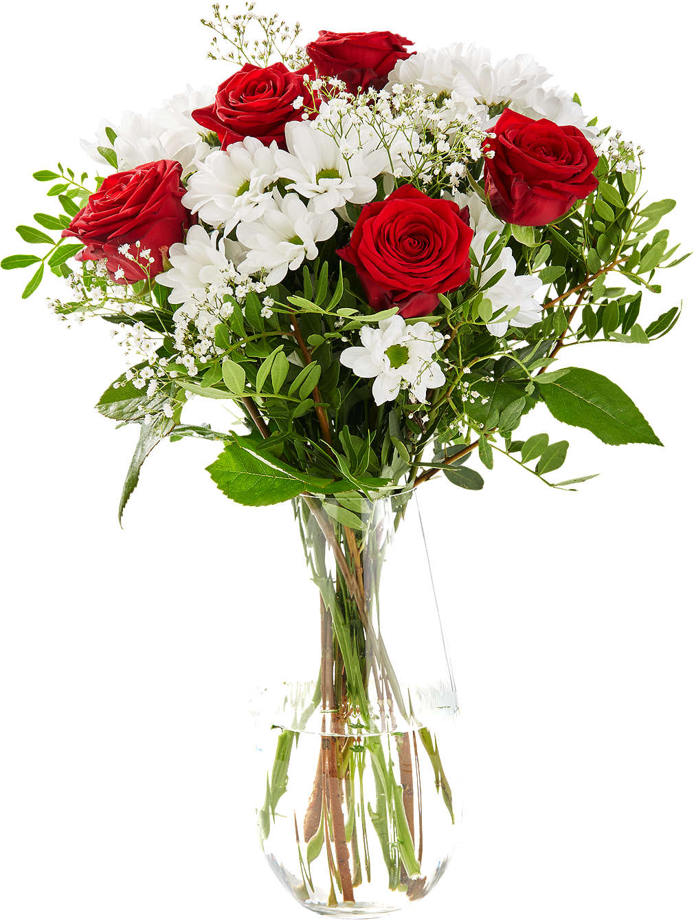 Zobrazenie výrobku Kytica chryzantém s ružami dĺžka kytice: 50 cm