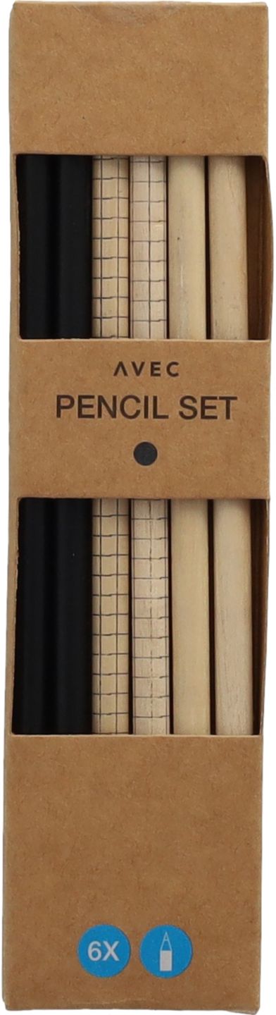 Tužky s gumou 6 ks v balení