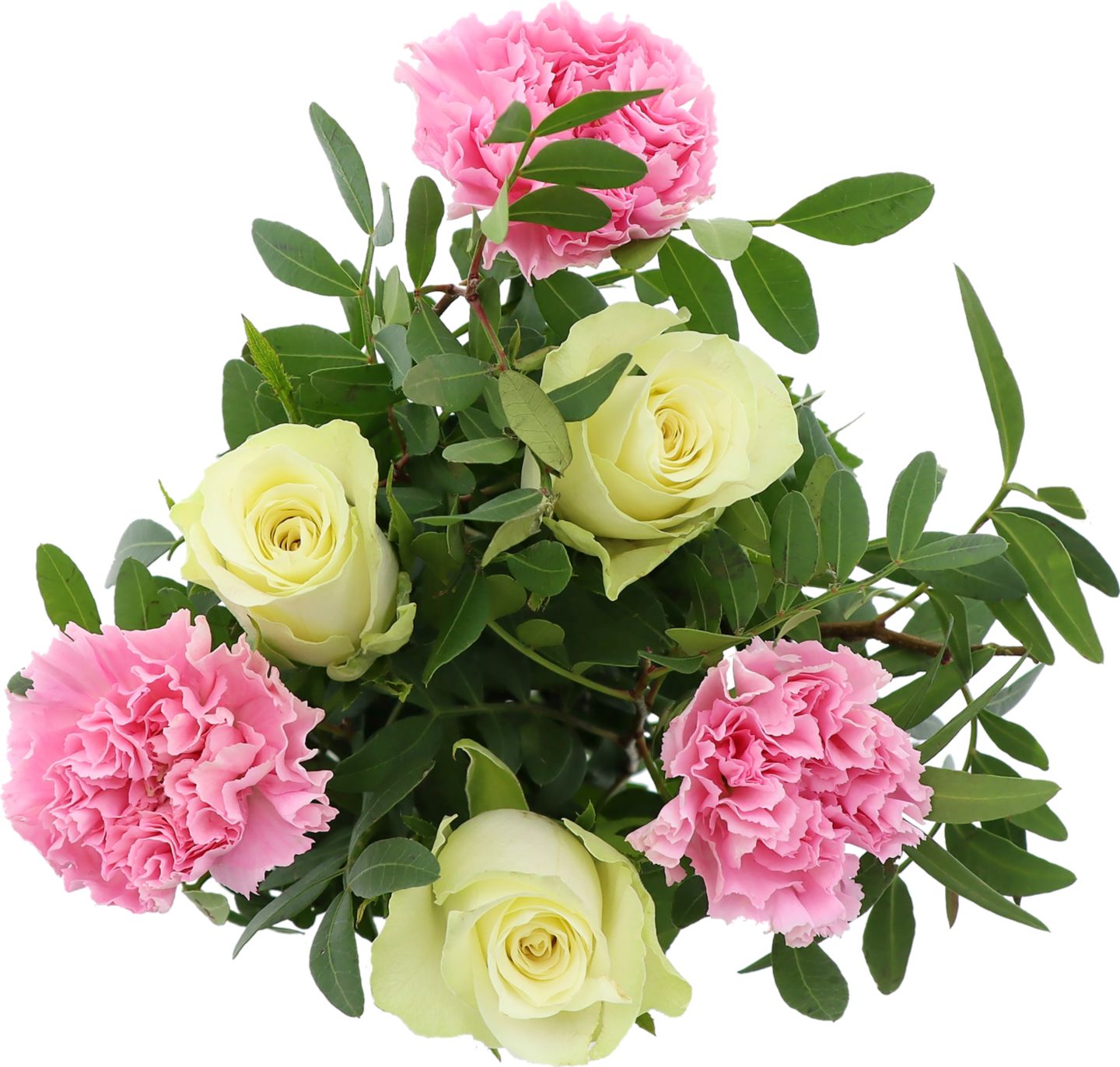 Kytice růže a karafiáty 