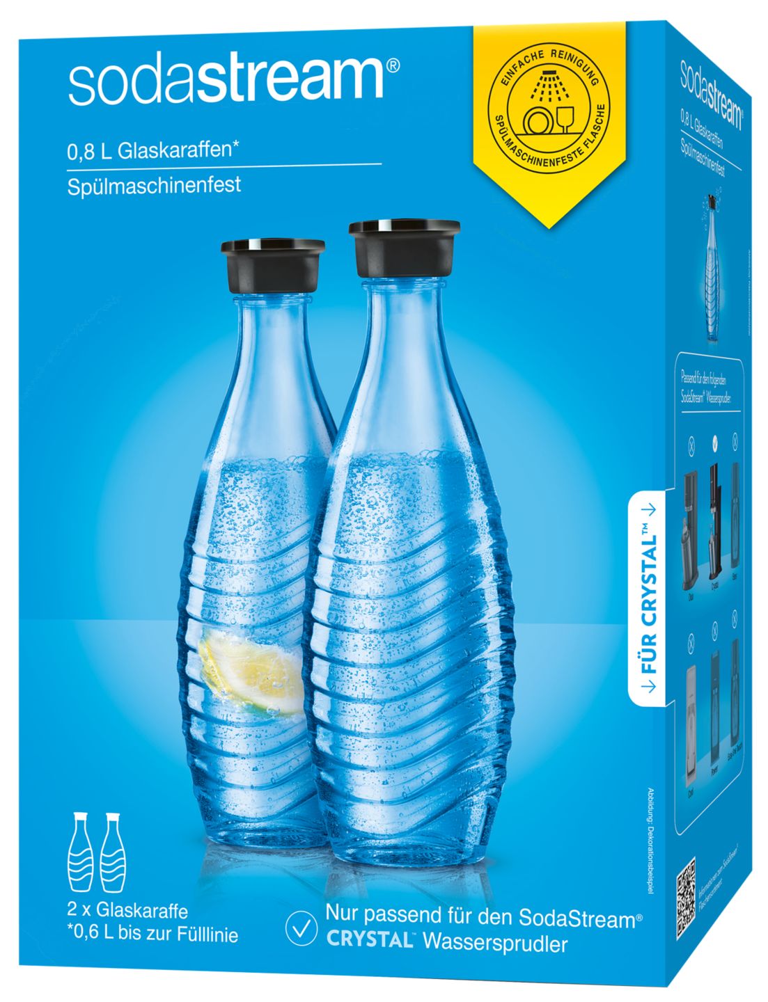 SODASTREAM Glaskaraffen