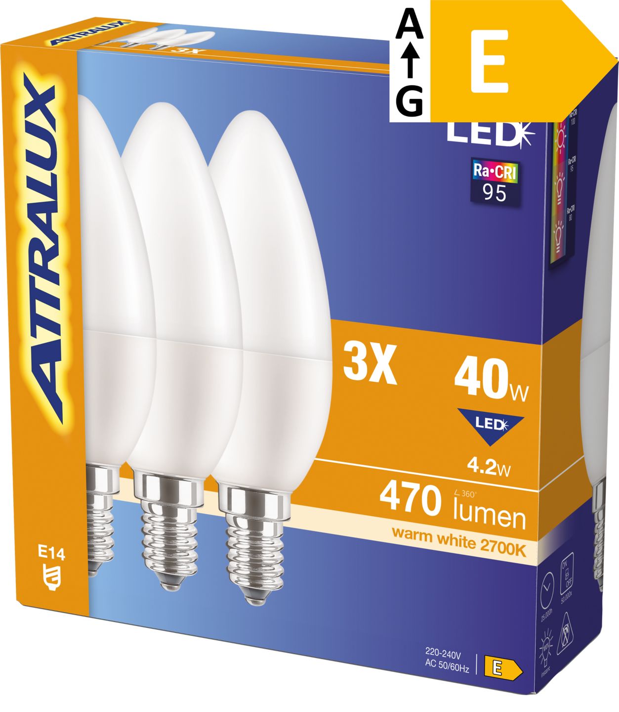 Attralux LED žiarovky E14