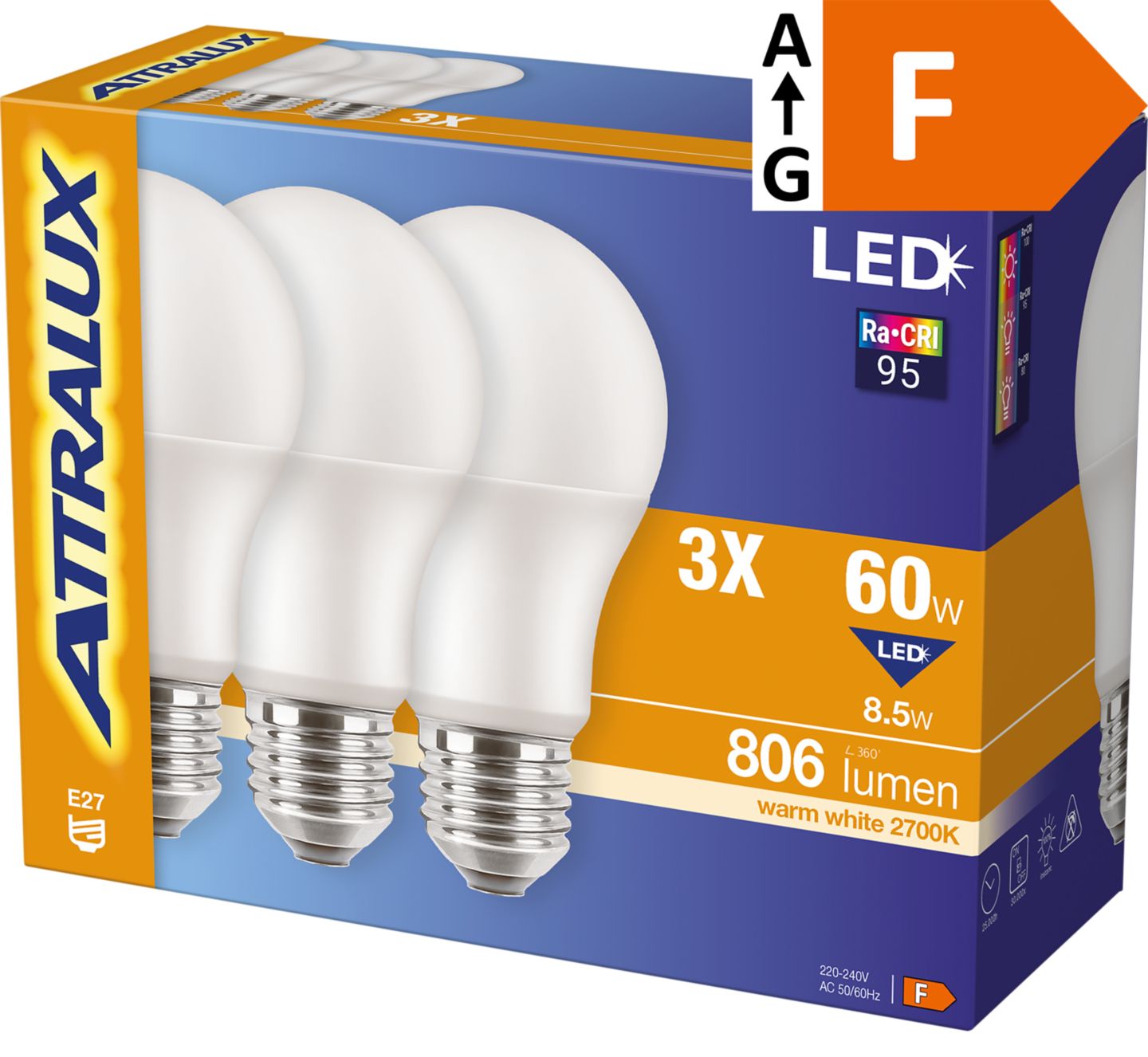Attralux LED žiarovky E27