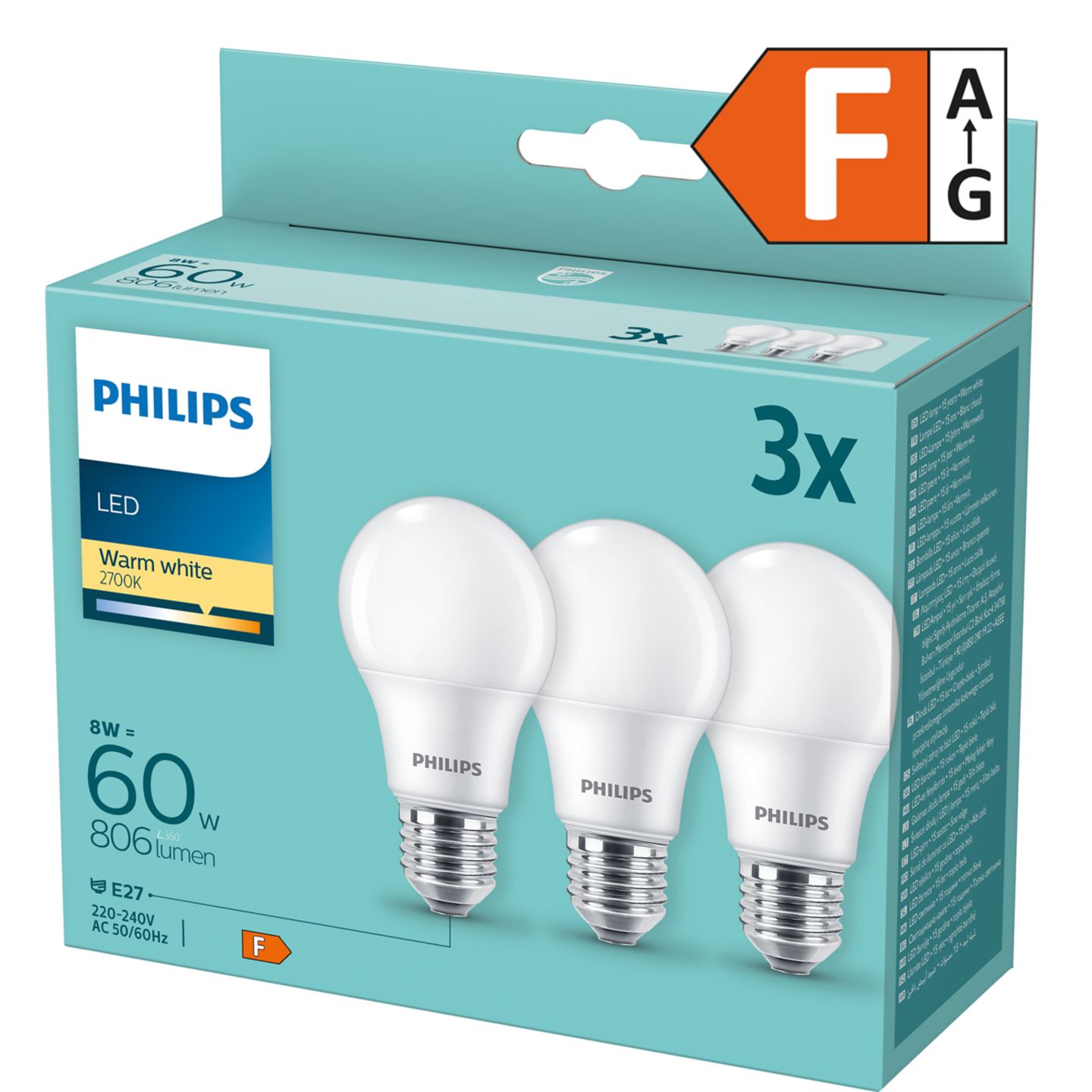 PHILIPS LED-Birnen E27 8 W