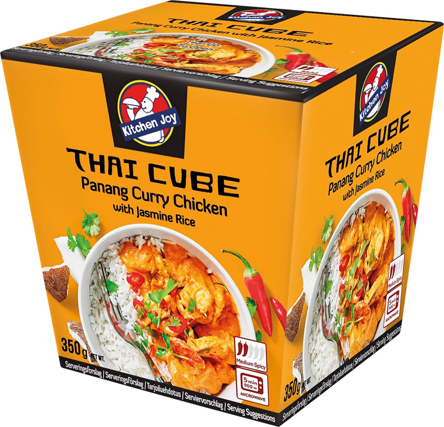 Thai Cube Kuřecí Panang Curry
s jasmínovou rýží