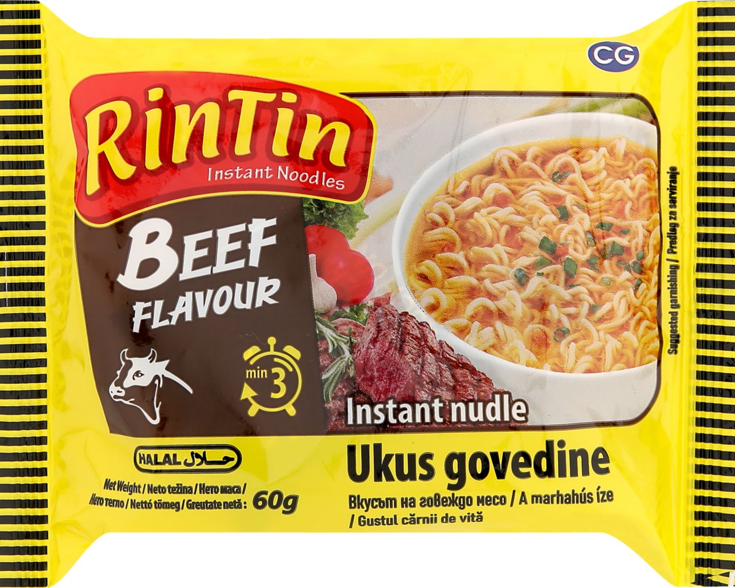 Rintin Instantní nudlová
hovězí příchuť