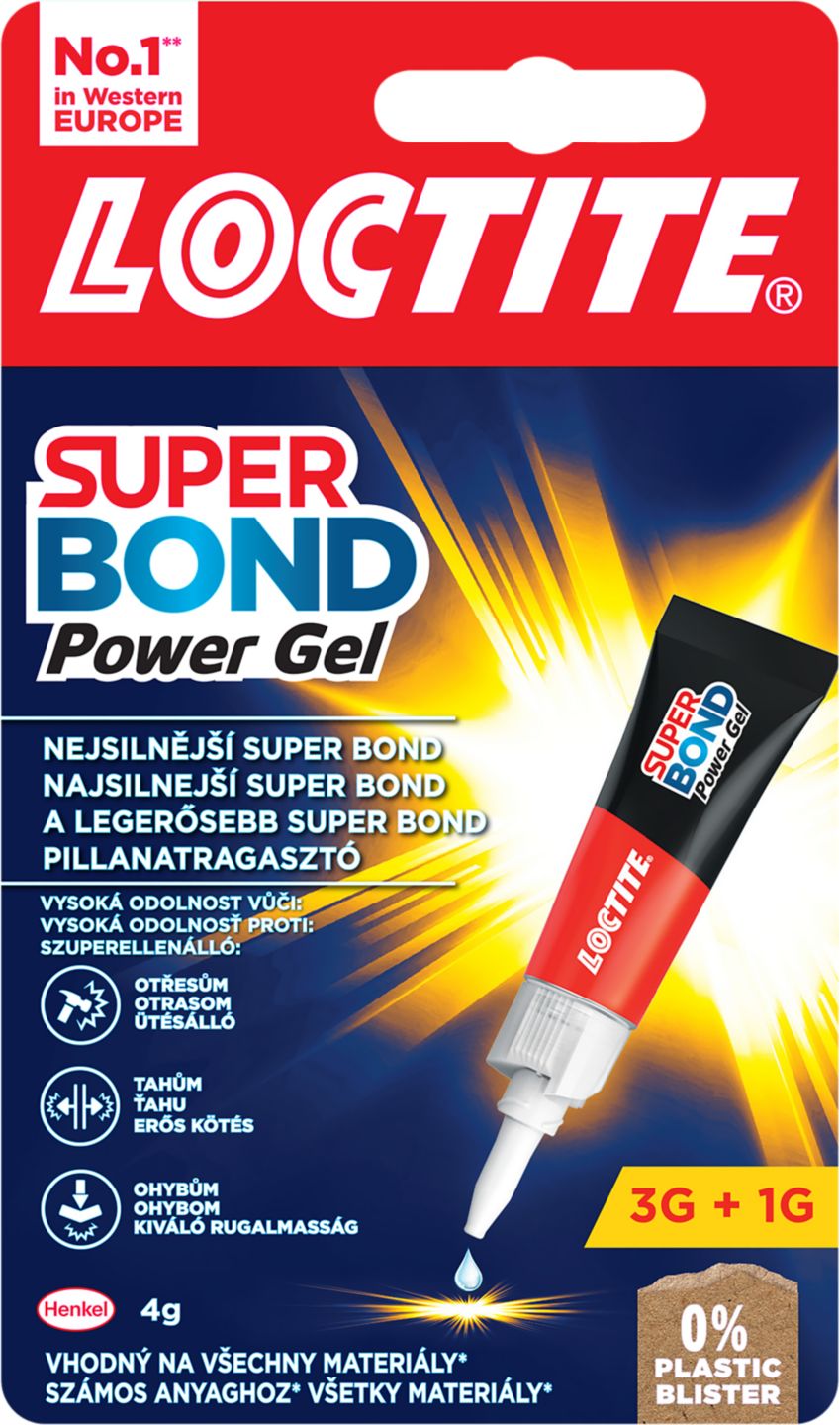 LOCTITE Loctite super bond power gel
hmotnost: 4g