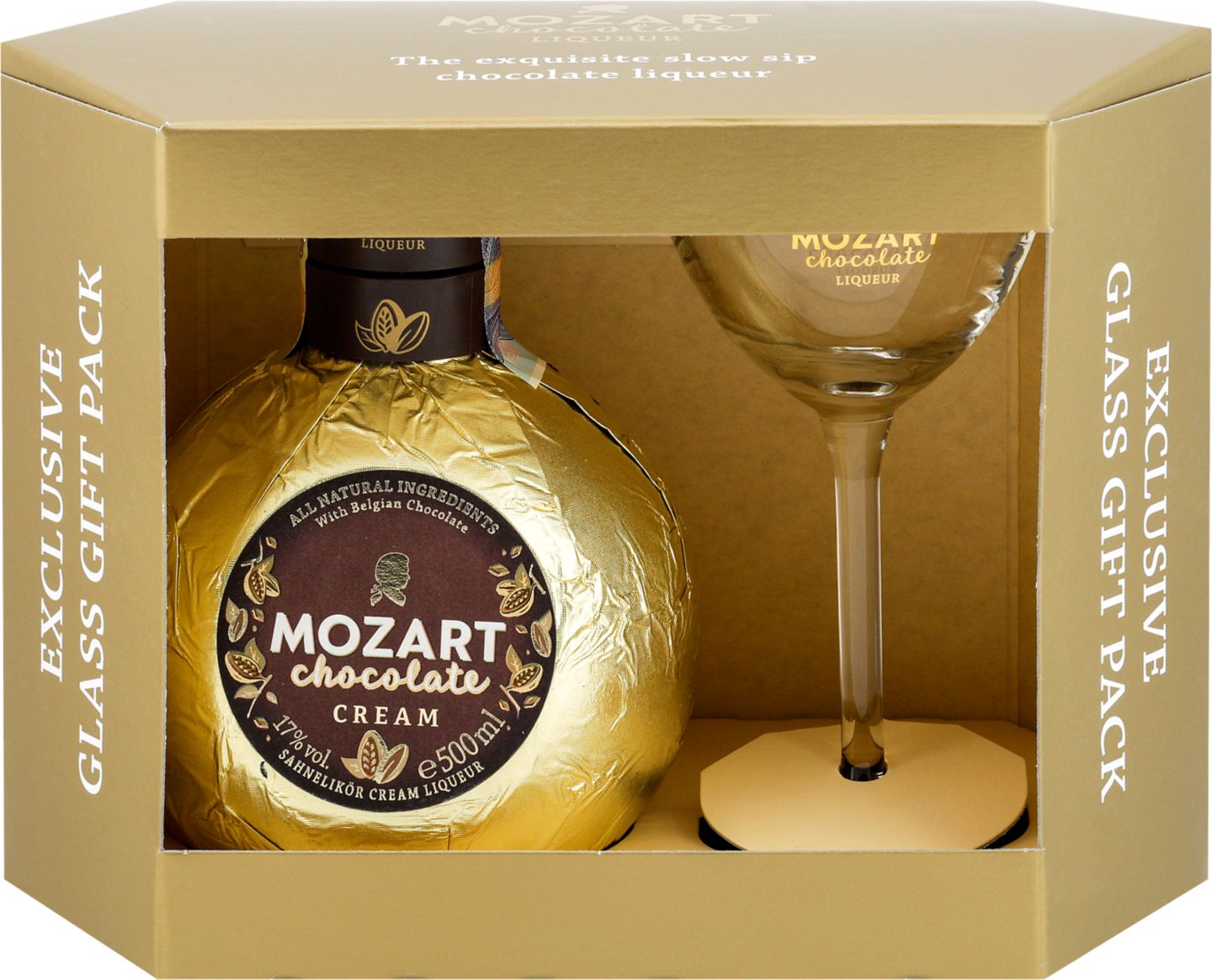 Mozart Chocolate Likér
dárkové balení se skleničkou