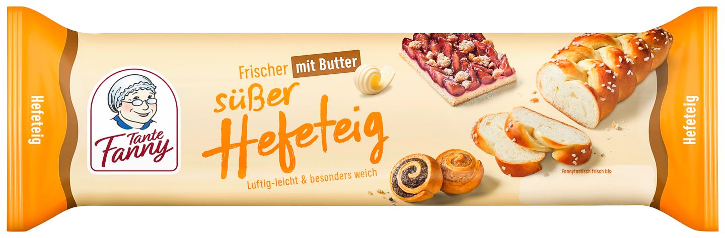 TANTE FANNY Frischer süßer Hefeteig