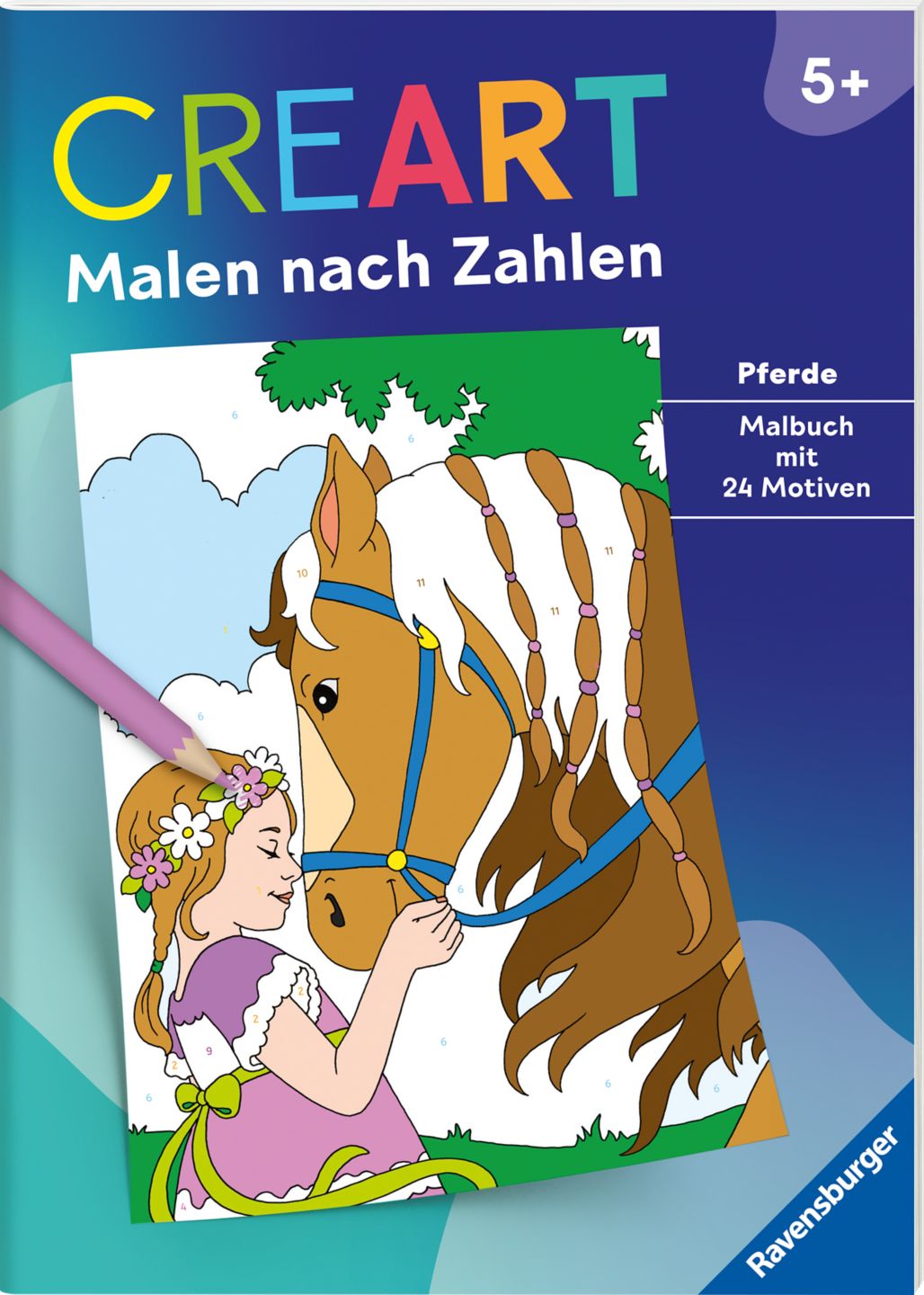 RAVENSBURGER Buch »Malen nach Zahlen: Pferde»