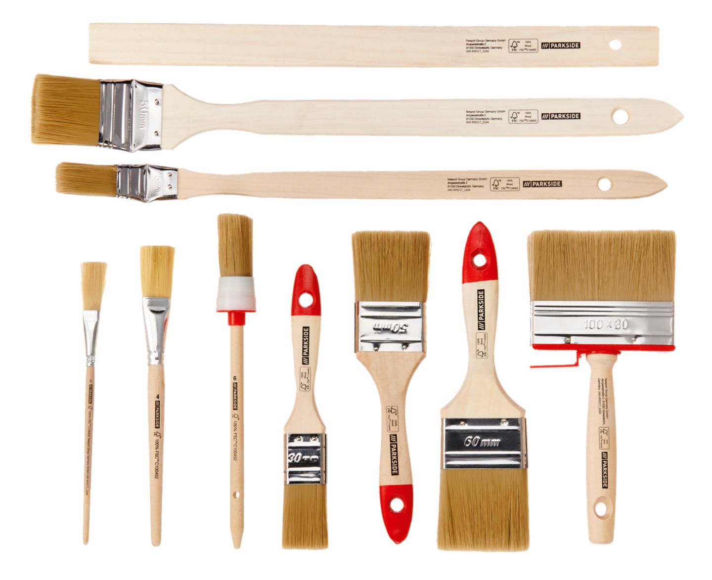 Изображение на Parkside Комплект четки за боядисване