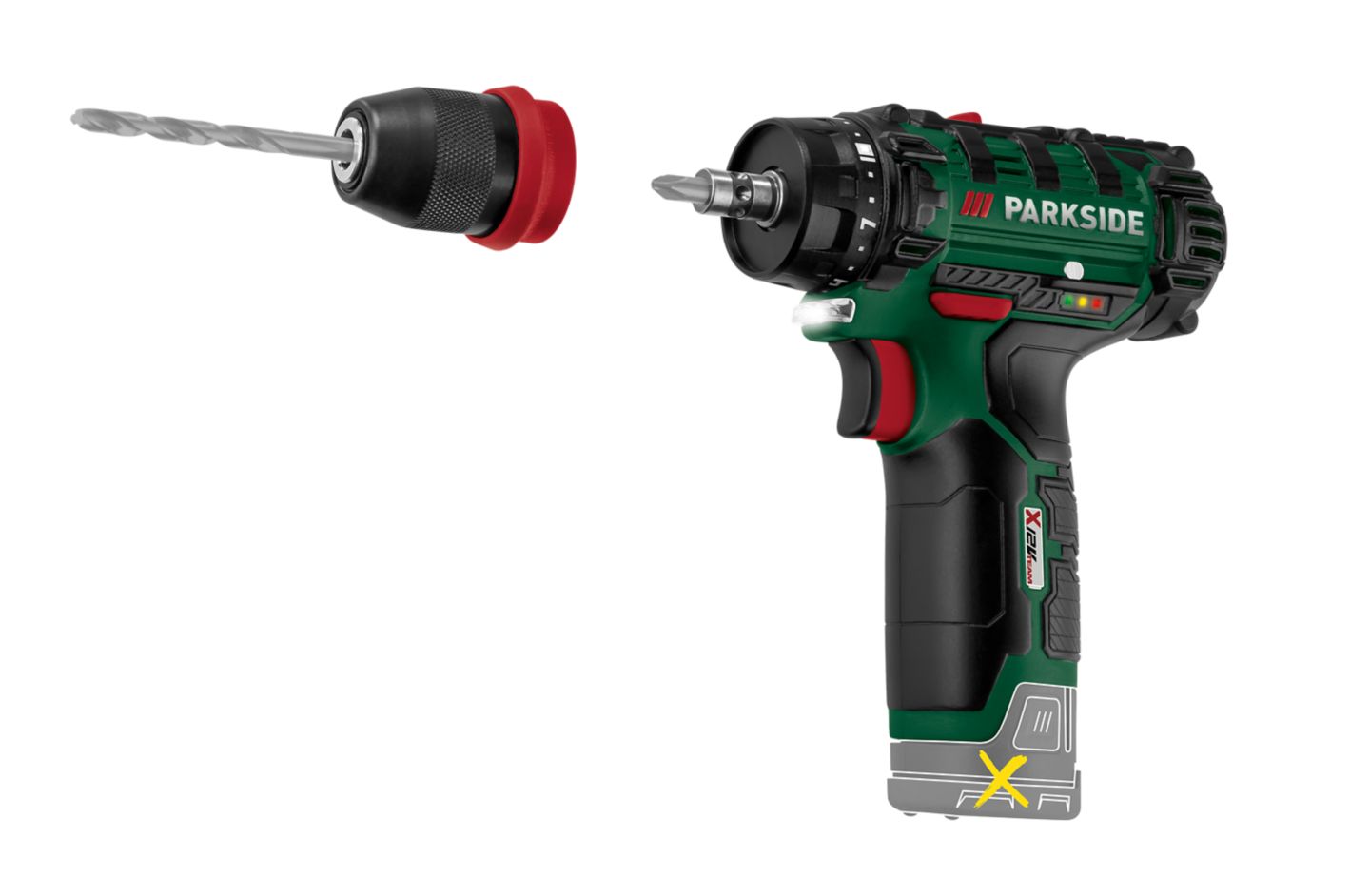 Изображение на Parkside Акумулаторна бормашина
PBSA12F5