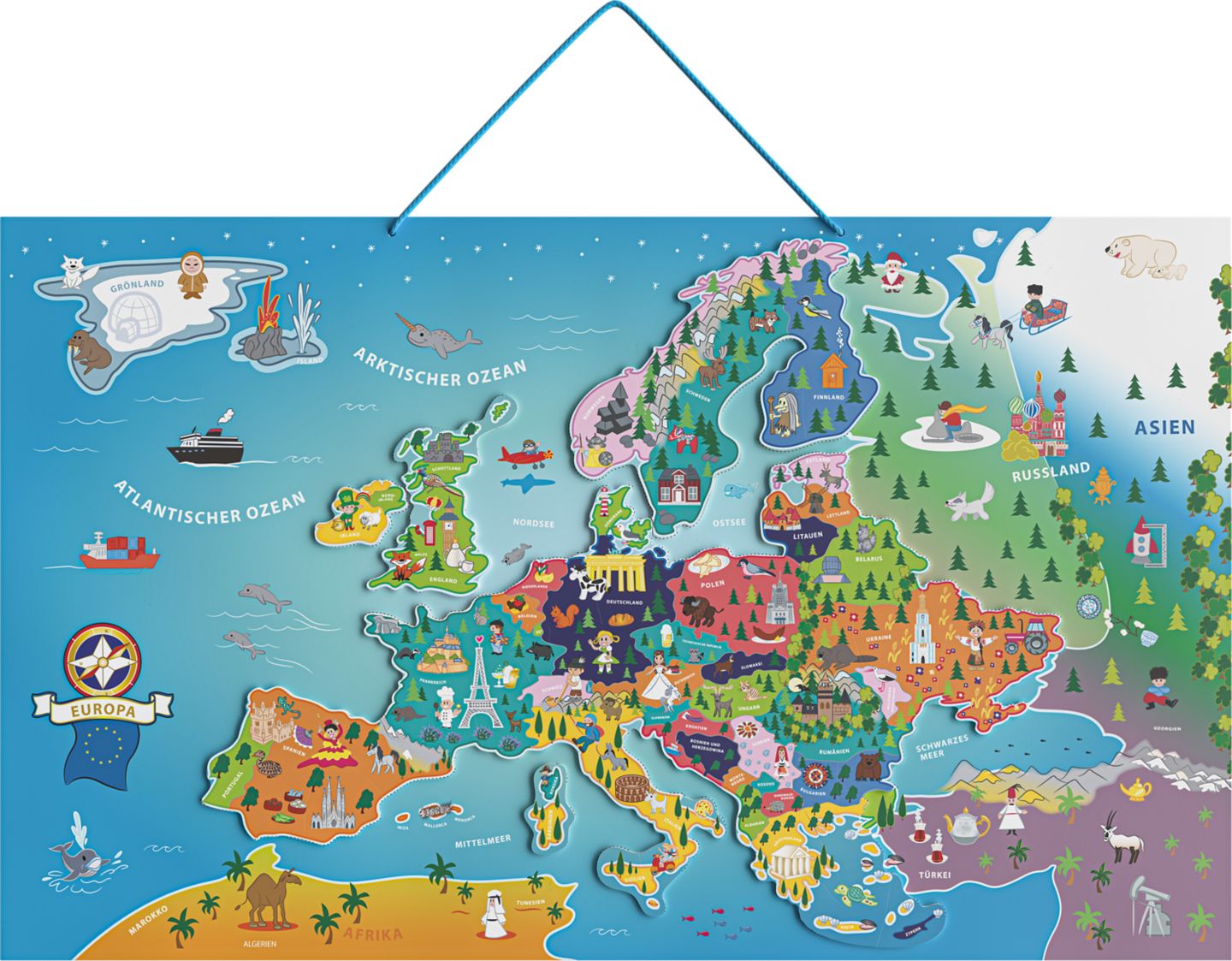 Kidland Magnetická mapa