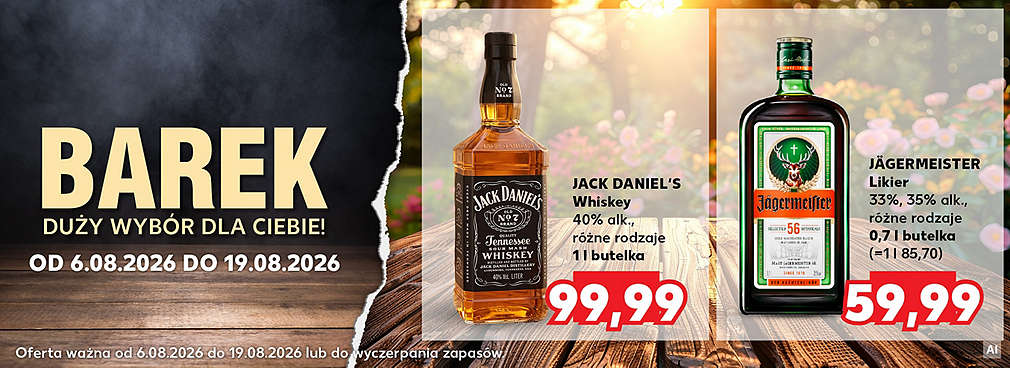 Alkohole mocne w ofercie Kauflandu