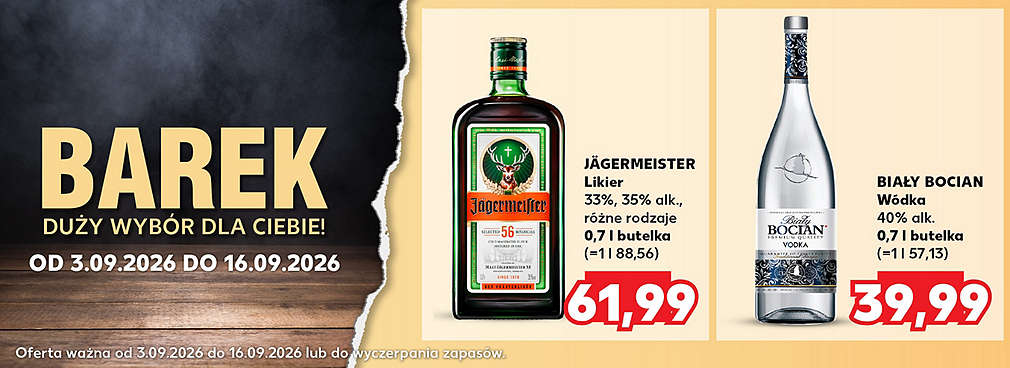 Alkohole mocne w ofercie Kauflandu