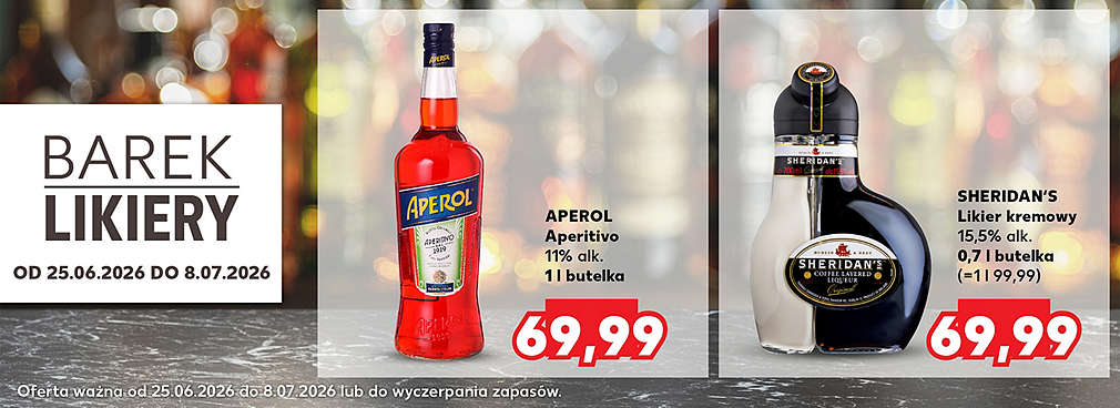 Likiery i wódki smakowe w ofercie Kauflandu