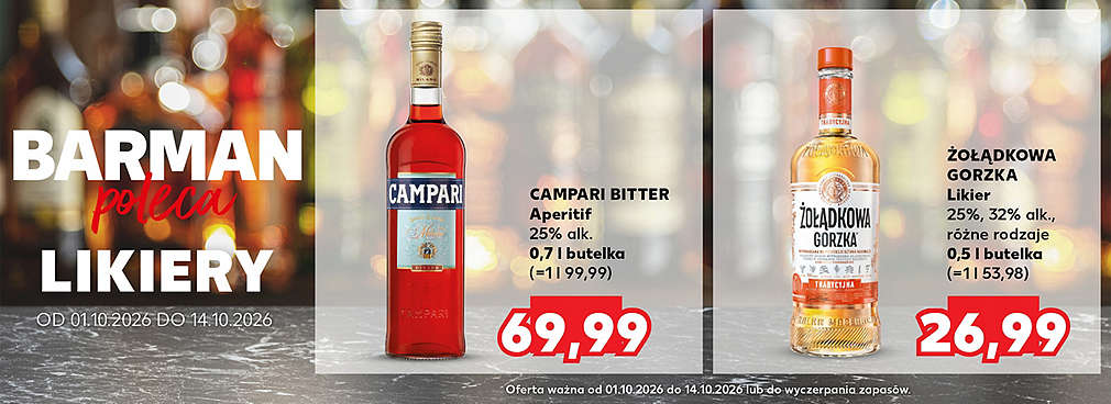 Likiery i wódki smakowe w ofercie Kauflandu