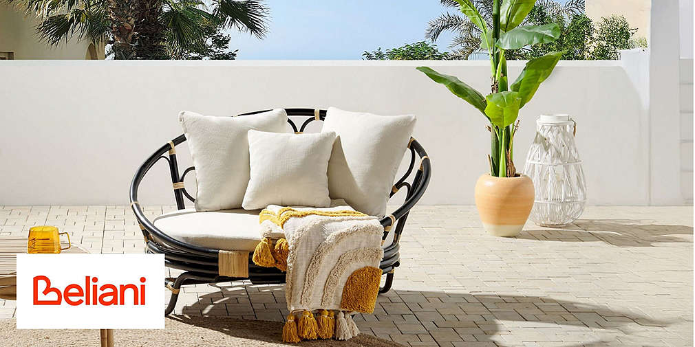 Fotel zewnętrzny z poduchami