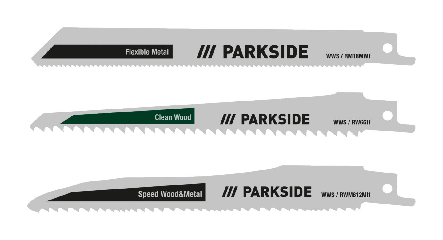 Parkside Súprava pílových listov