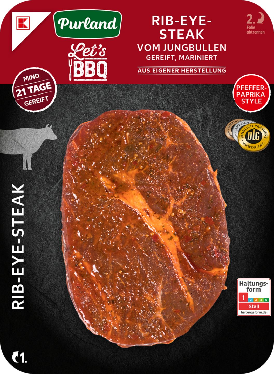 K-PURLAND Rib-Eye-Steak, mariniert