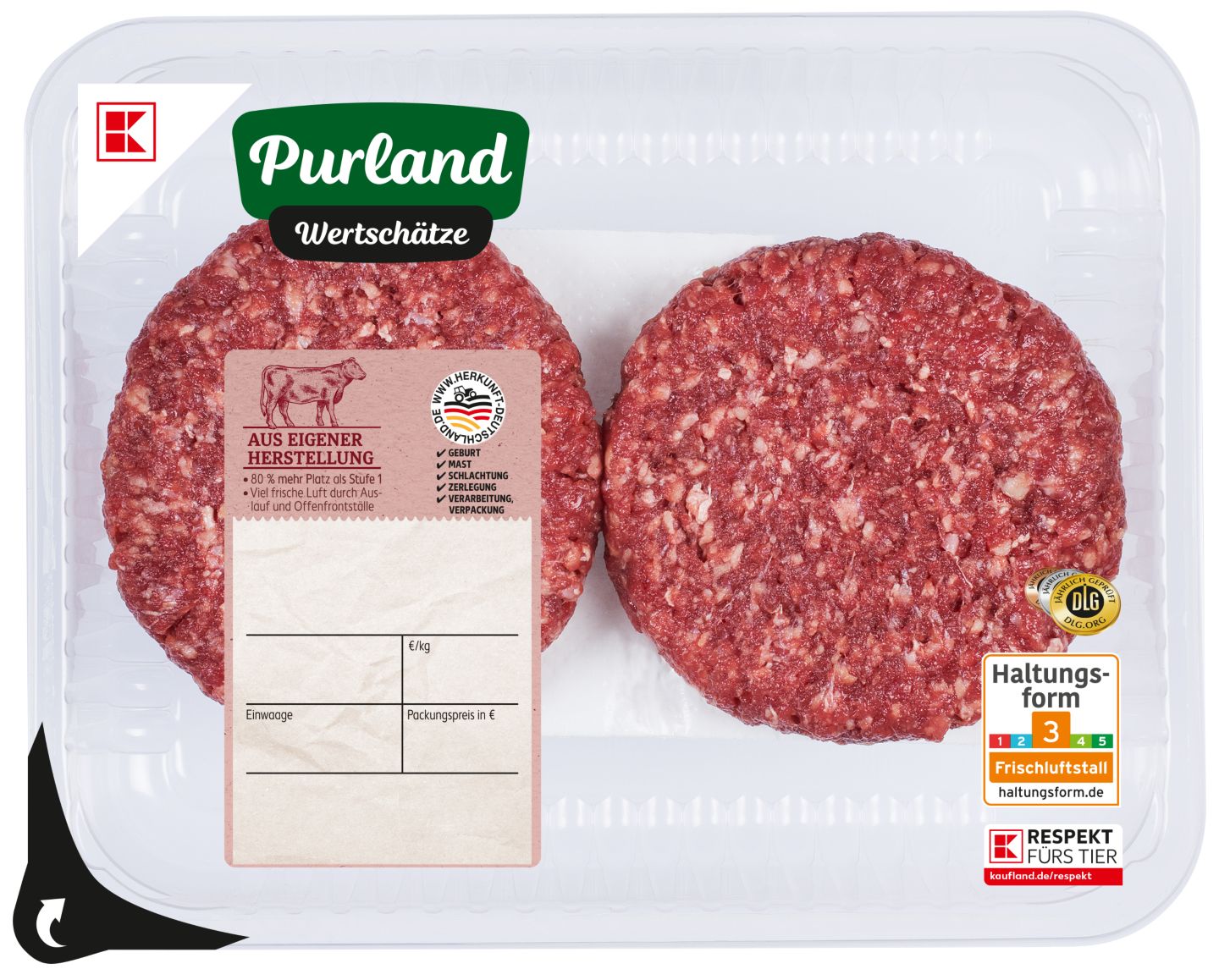 K-PURLAND Steakburger vom Rind