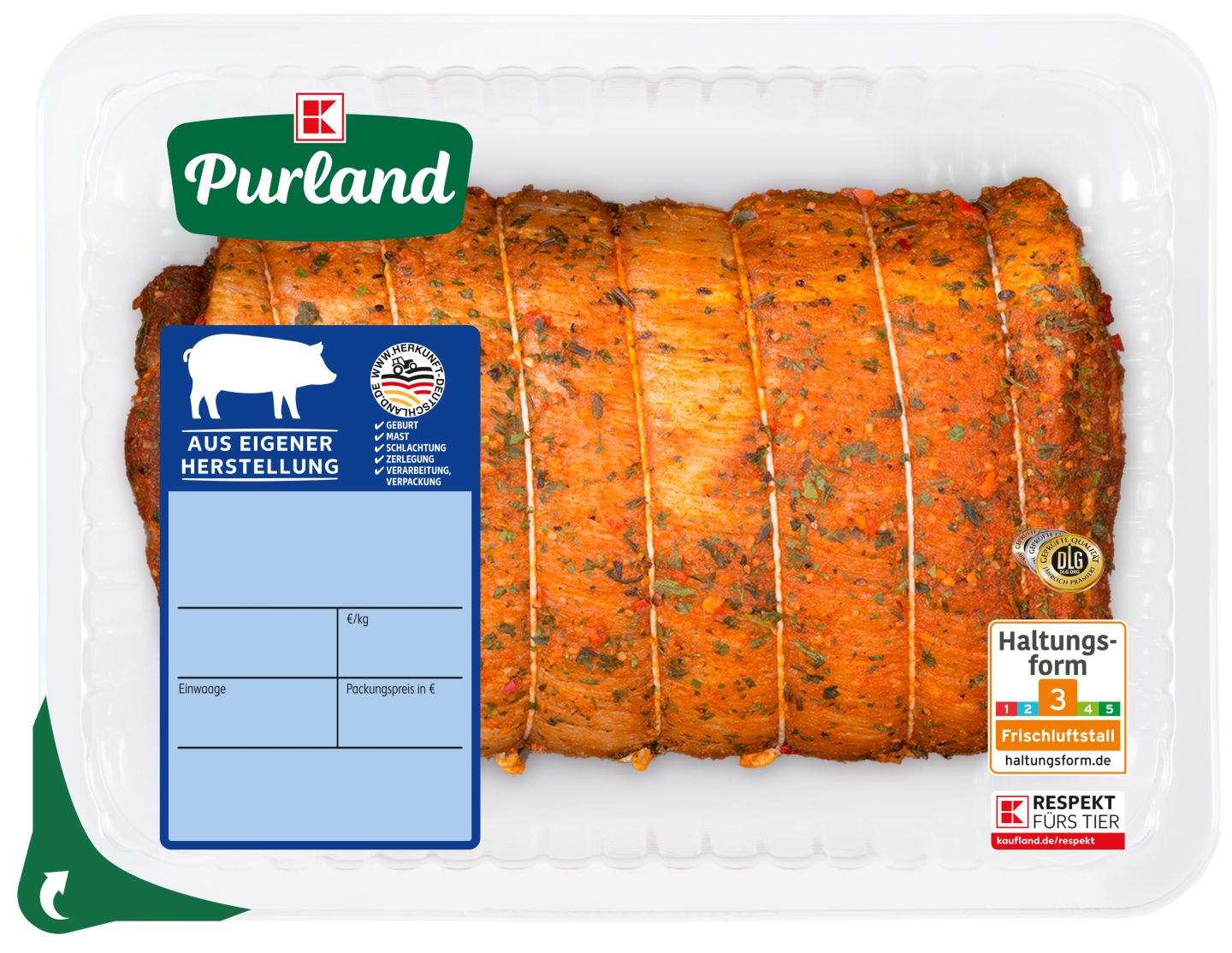 K-PURLAND Bauernrollbraten vom Schweinebauch