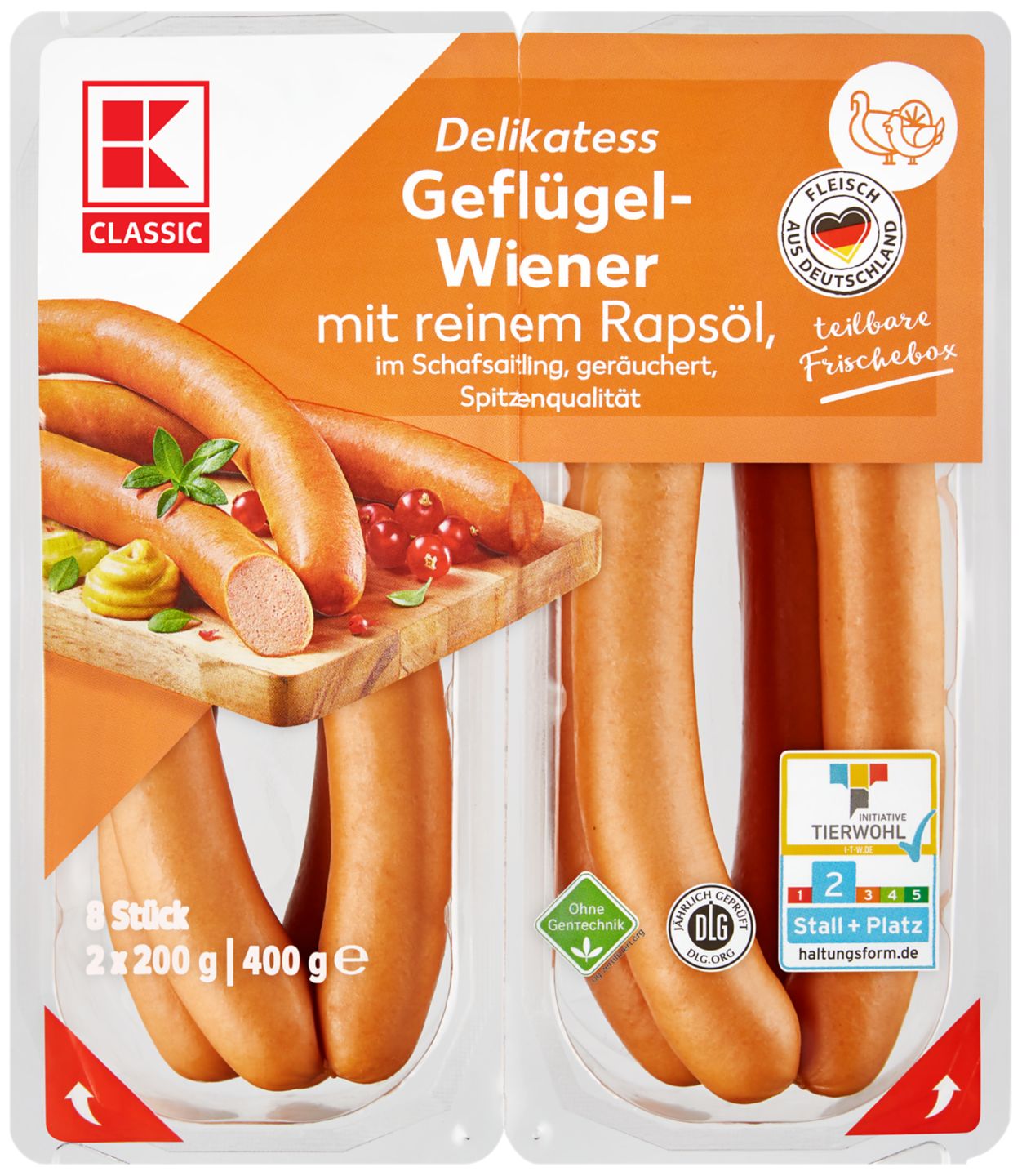 K-CLASSIC Geflügel-Wiener