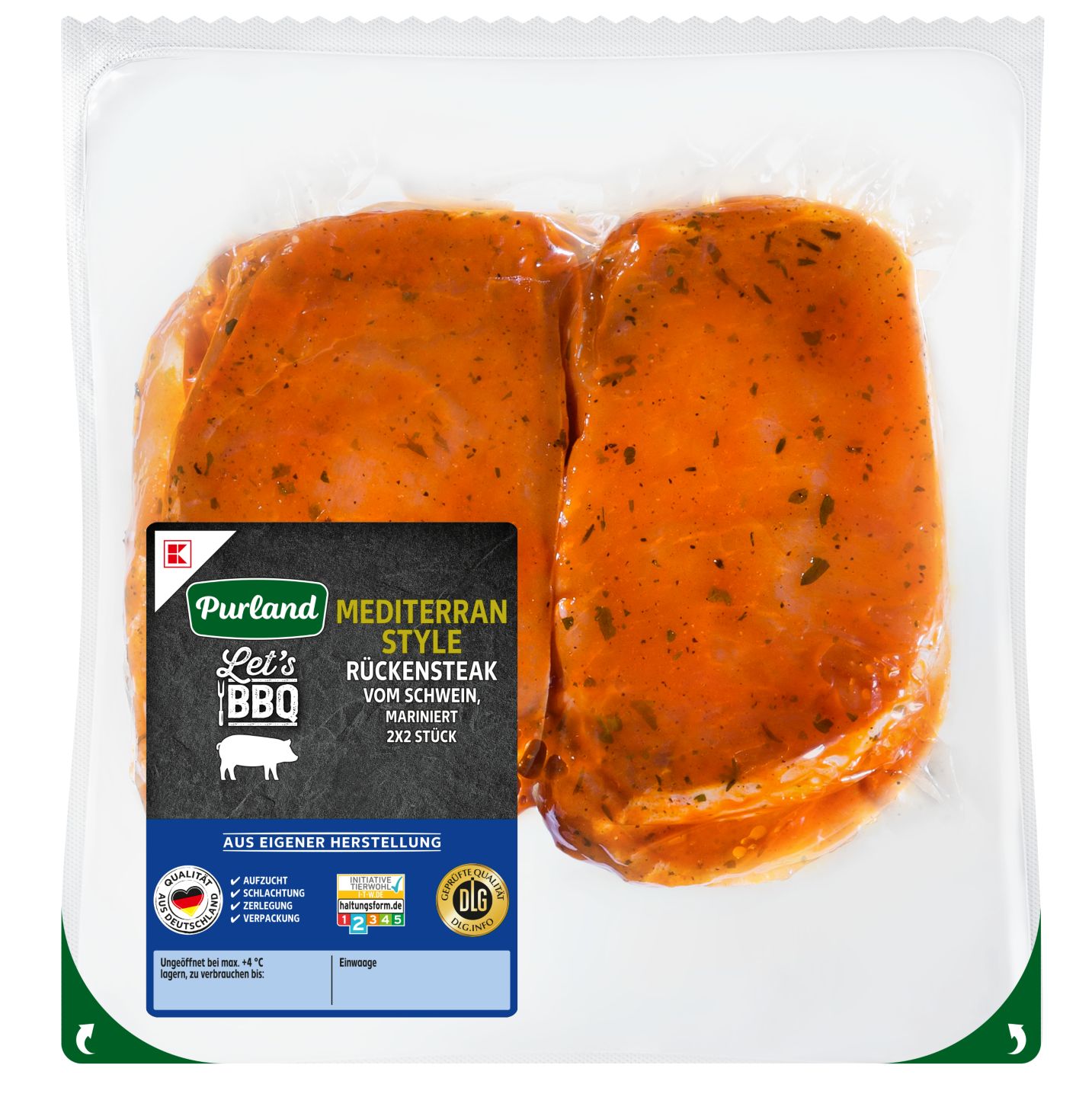 K-PURLAND Schweinerückensteak Mediterran Style