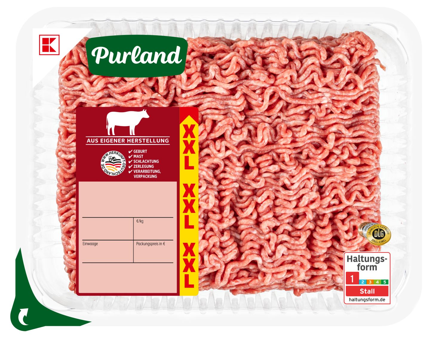 K-PURLAND Rinderhackfleisch XXL