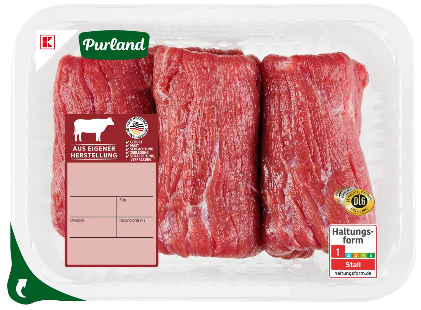 K-PURLAND Rinderrouladen vom Jungbullen