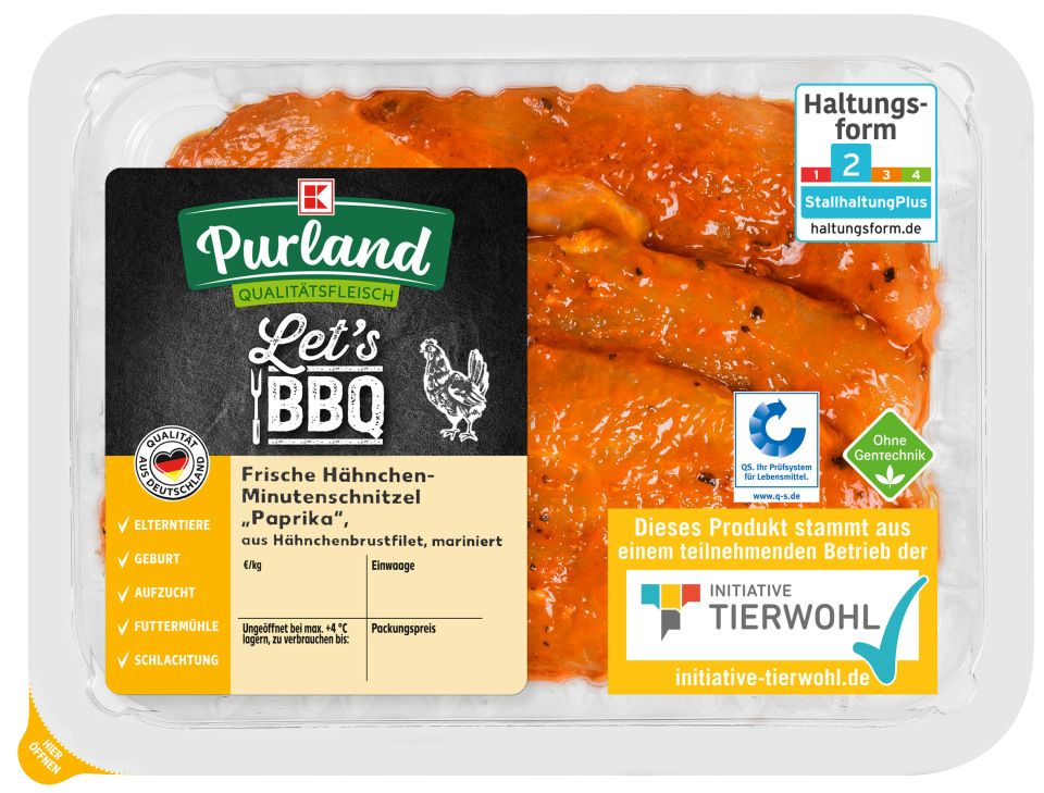 K-PURLAND Hähnchen-Minutenschnitzel mariniert