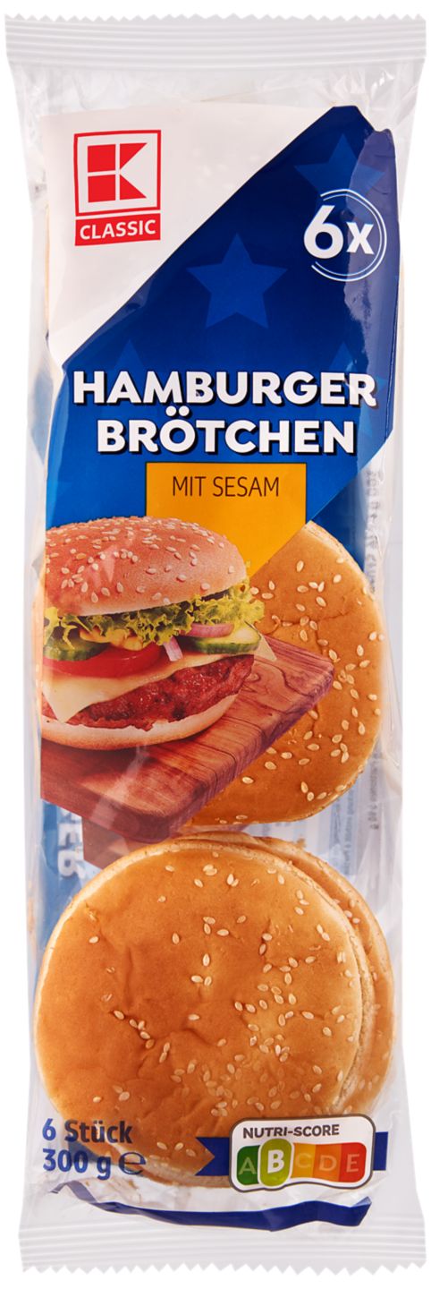 K-Classic Hamburgerové bulky, 6 ks