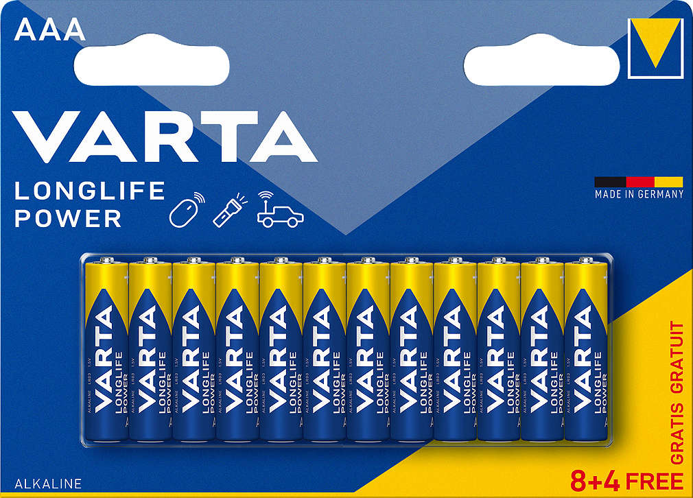 Zdjęcie oferty Varta Baterie AAA 8+4 gratis