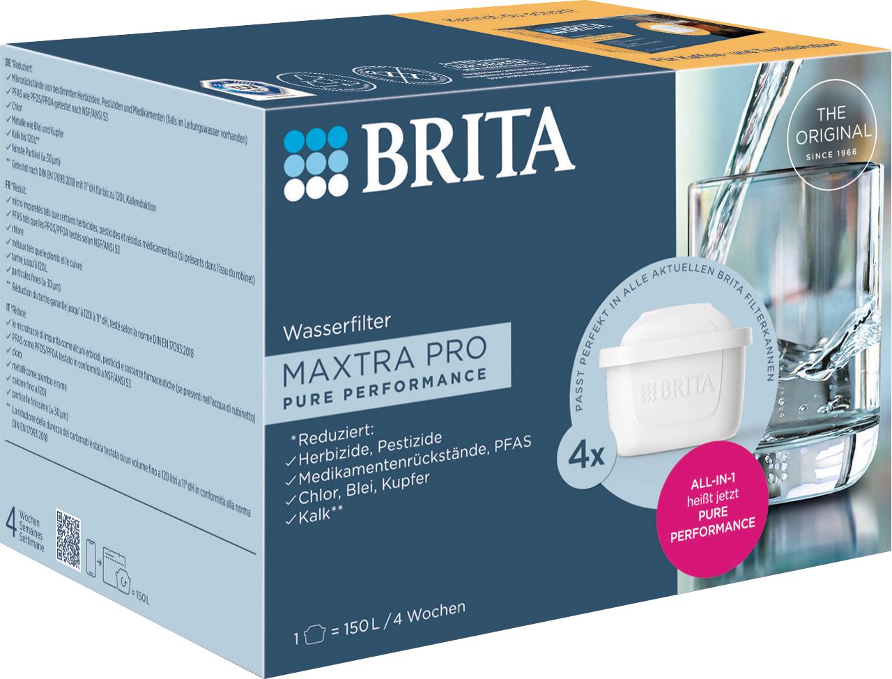 BRITA Wasserfilter-Kartuschen »MAXTRA PRO PURE PERFORM.