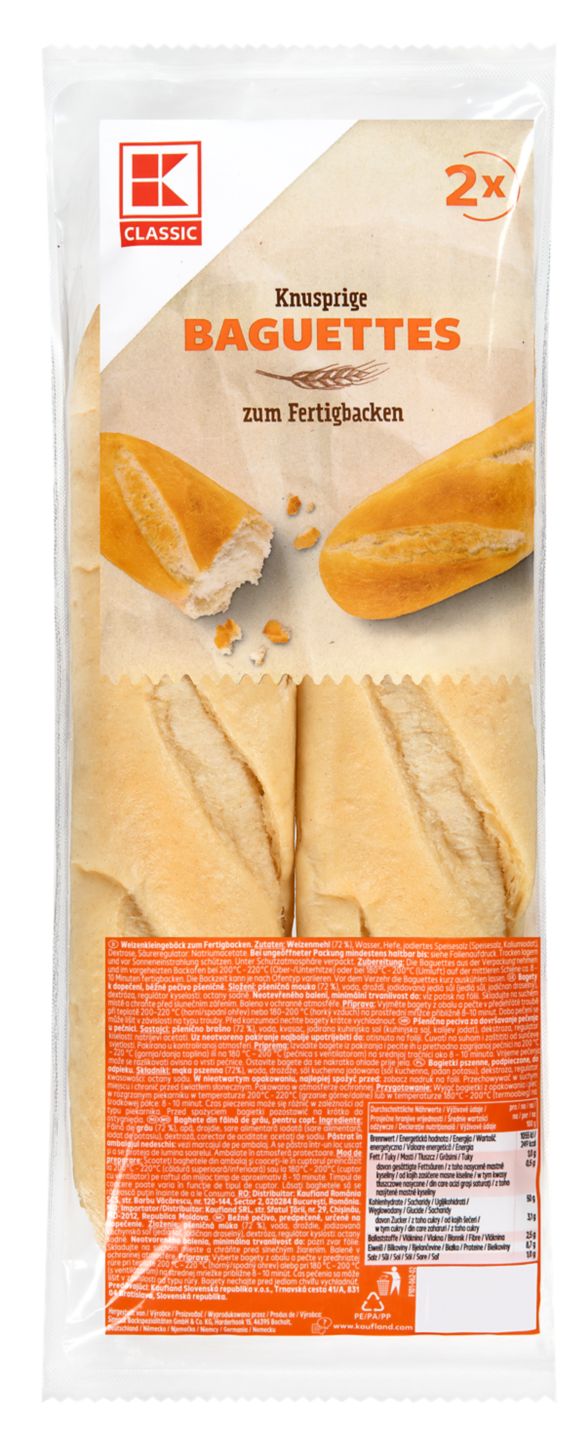 K-CLASSIC Baguettes oder Brötchen